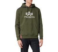 Alpha Industries Basic Hoody Felpa con Cappuccio da Uomo, Petrolio Scuro, M