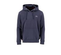 Alpha Industries Basic Hoody Small Logo Felpa con Cappuccio, Rep.Blue, L Uomo