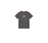 Alpha Industries Maglietta Basic T ML da Uomo Vintage Grey