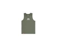Alpha Industries Basic Mid Logo Tank Canottiere Taglia L - Verde