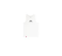 Alpha Industries Basic Mid Logo Tank Canottiere Taglia M - Bianco