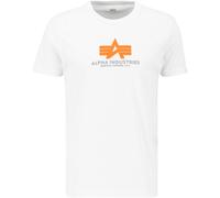 Alpha Industries Basic Rubber Maglietta, bianco, taglia S per maschi