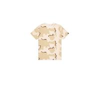 Alpha Industries Basic Small Logo Camo Short Sleeve T-shirt Beige XL Uomo