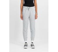 Alpha Industries Basic Small Logo Jogger Pantaloni della tuta Taglia XS - Grigio/Bianco