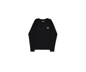 Alpha Industries Basic Small Logo Longsleeve Manica lunga Taglia L - Nero