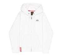 Alpha Industries - Basic Small Logo Zip Hoodie - - Sweatshirts & Hoodies - Uomo - Bianco - M