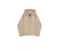 Alpha Industries Basic Felpa con cappuccio con zip, beige, taglia S per maschi