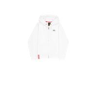 Alpha Industries Basic Small Logo Zip Hoodie Taglia S - Bianco