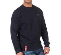 Alpha Industries Basic Sweater Felpa con Logo Piccolo da Uomo Maglione, Rep.Blue, S