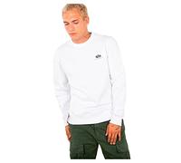Alpha Industries Basic Small Logo Sweatshirt Bianco M Uomo