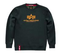 Alpha Industries Basic Sweater Felpa da Uomo Dark Petrol