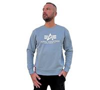 Alpha Industries Basic Sweater Felpa da Uomo Greyblue