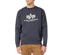 Alpha Industries Basic Sweater Felpa da Uomo Maglione, Navy, S