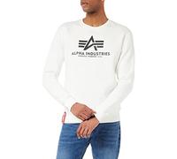 Alpha Industries Basic Sweater Felpa da Uomo Maglione, White, XL
