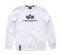 Alpha Industries Basic Sweater Felpa da Uomo White