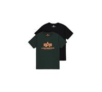 T-shirt maniche corte Alpha Industries Basic 2 Pack Noir 2XL