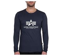 Alpha Industries Maglietta a maniche lunghe Basic Uomo senza collo Blu marino L