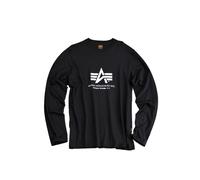Alpha Industries Basic T - Maglietta LS / Unisex Nero L Nero