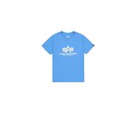 Alpha Industries Basic T-Shirt da Uomo Mediteranian Blue L