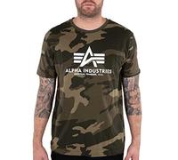Alpha Industries Basic T-Shirt Maglietta Mimetica da Uomo Olive Camo
