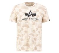 Alpha Industries Basic Camo Short Sleeve T-shirt Beige L Uomo
