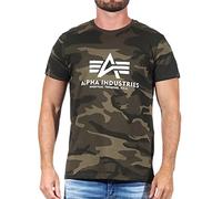 T-shirt Alpha Industries Basic Camo Vert L
