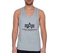 Alpha Industries Basic Tank BB Canotta da Uomo Grey Heather