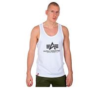 Alpha Industries Basic BB Big Logo Tank Canottiere Taglia M - Bianco