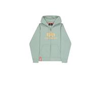 Alpha Industries Basic Zip BL Hoodie da Uomo Frost Green S