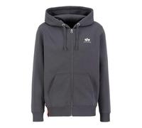 ALPHA INDUSTRIES Giacca di felpa grigio scuro / bianco Uomo ALPHA INDUSTRIES M grigio scuro / bianco