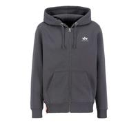 ALPHA INDUSTRIES Giacca di felpa grigio scuro / bianco, Taglia XL
