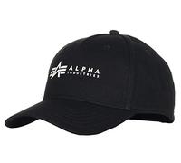 ALPHA INDUSTRIES Cappello da baseball nero / bianco, Taglia 55-60