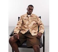 Alpha Industries - Camicia giacca con stampa mimetica-Neutro S