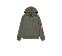 Alpha Industries Felpa Con Cappuccio Camo Panel