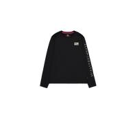 Alpha Industries Camo Sleeve Longsleeve Manica lunga Taglia 2XL - Nero