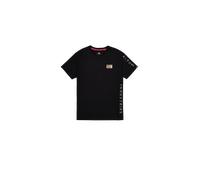 Alpha Industries Maglietta Camo Sleeve Uomo Nero Taglia S