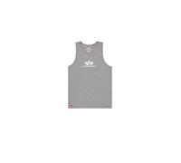 Alpha Industries Canotta Basic da Uomo Charcoal Heather/White