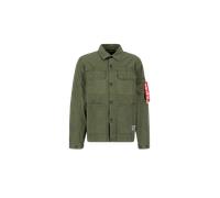 Alpha Industries Color Block Overshirt Sovracamicie Taglia S - Verde