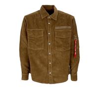Alpha Industries - Cord Overshirt Sand Camicia a Maniche Lunghe - - Jackets - Uomo - Beige - M