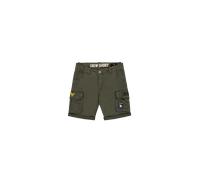 Alpha Industries Crew Patch Shorts Pantaloncini Taglia 32 - Grigio scuro