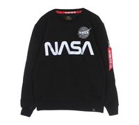 Alpha Industries - crewneck sweatshirt man nasa reflective sweater - - Sweatshirts & Hoodies - Uomo - Nero - S