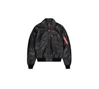 Alpha Industries CWU-45/P Leather Bomber Giacca da uomo Black XL