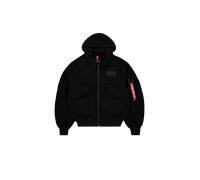 Alpha Industries CWU Zip Hood Wool Giacche Taglia 2XL - Nero