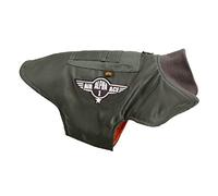 Alpha Industries Dog MA-1 - Giacca da aviatore in nylon per cani, colore: verde