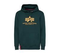 ALPHA INDUSTRIES Felpa abete / arancione chiaro / rosso / bianco Uomo ALPHA INDUSTRIES M abete / arancione chiaro / rosso / bianco