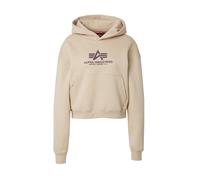 ALPHA INDUSTRIES Felpa beige / melanzana Donna ALPHA INDUSTRIES L beige / melanzana