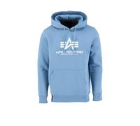 ALPHA INDUSTRIES Felpa blu / bianco Uomo ALPHA INDUSTRIES S blu / bianco