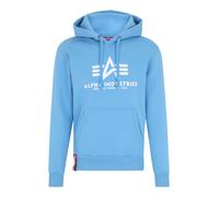 Alpha Industries Basic Big Logo Hoodie Taglia S - Blu