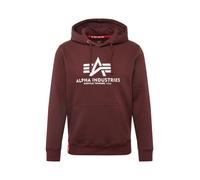 Alpha Industries Basic Big Logo Hoodie Taglia L - Rosso scuro