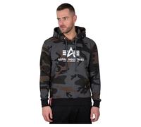 Alpha Industries Basic Camo Felpa, nero-multicolore, taglia M per maschi
